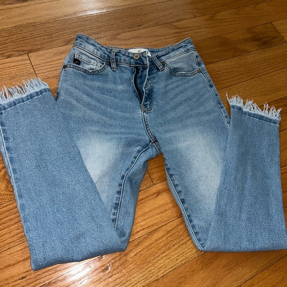 Karen Kane Light Blue Denim Pants - Picture 1 of 7